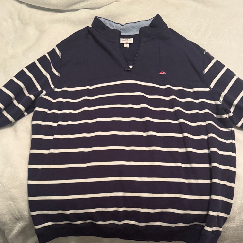 Vineyard Vines Purple Half-Zip Pullover